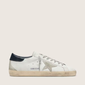 Golden Goose - Super-star (Blanco con talón negro)