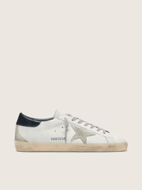 Golden Goose - Super-star (Blanco con talón negro)