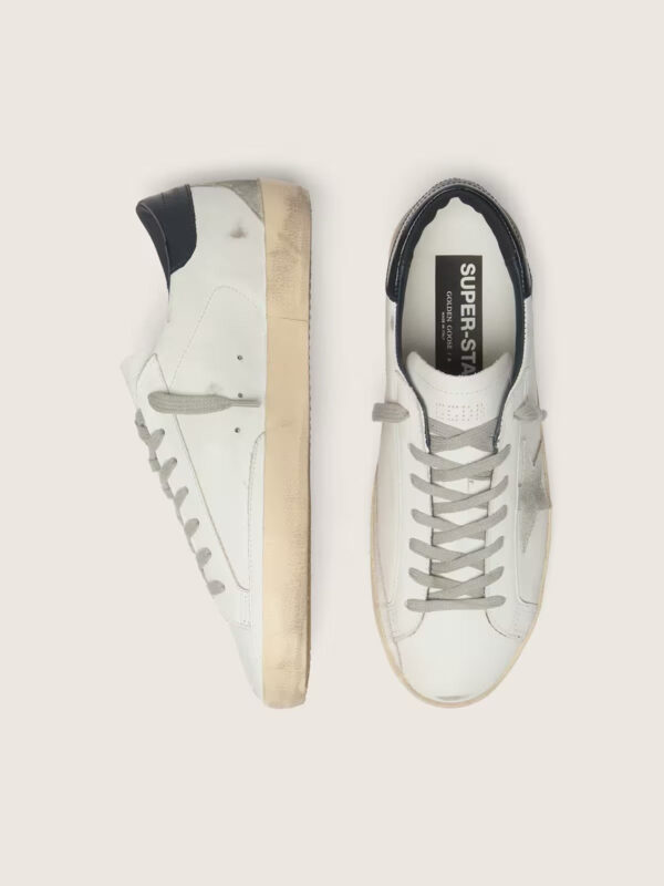 Golden Goose - Super-star (Blanco con talón negro)