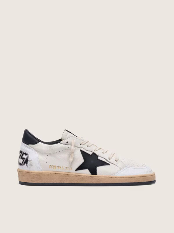 Golden Goose - Ball-star (Blanco con estrella y talón negro)