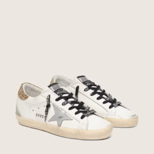 Golden Goose - Super-star (Blanco con talón de diamantina): imagen 2
