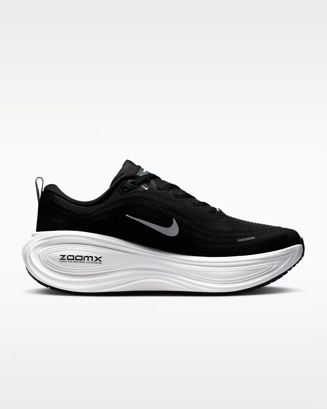 Nike - Vomero Plus (Negro con suela blanca): imagen 1
