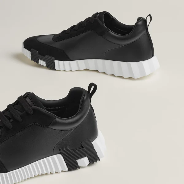 Hermes - Tenis Bouncing (Negro con suela blanca)
