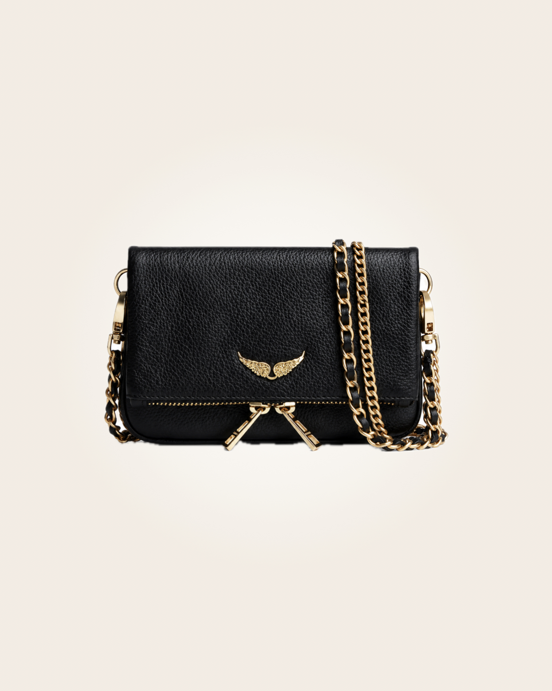Zadig & Voltaire - Bolsa negra con dorado: imagen 1
