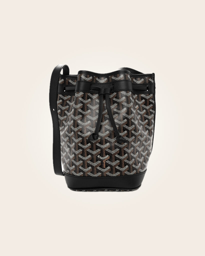 Goyard - Mochila negra con café