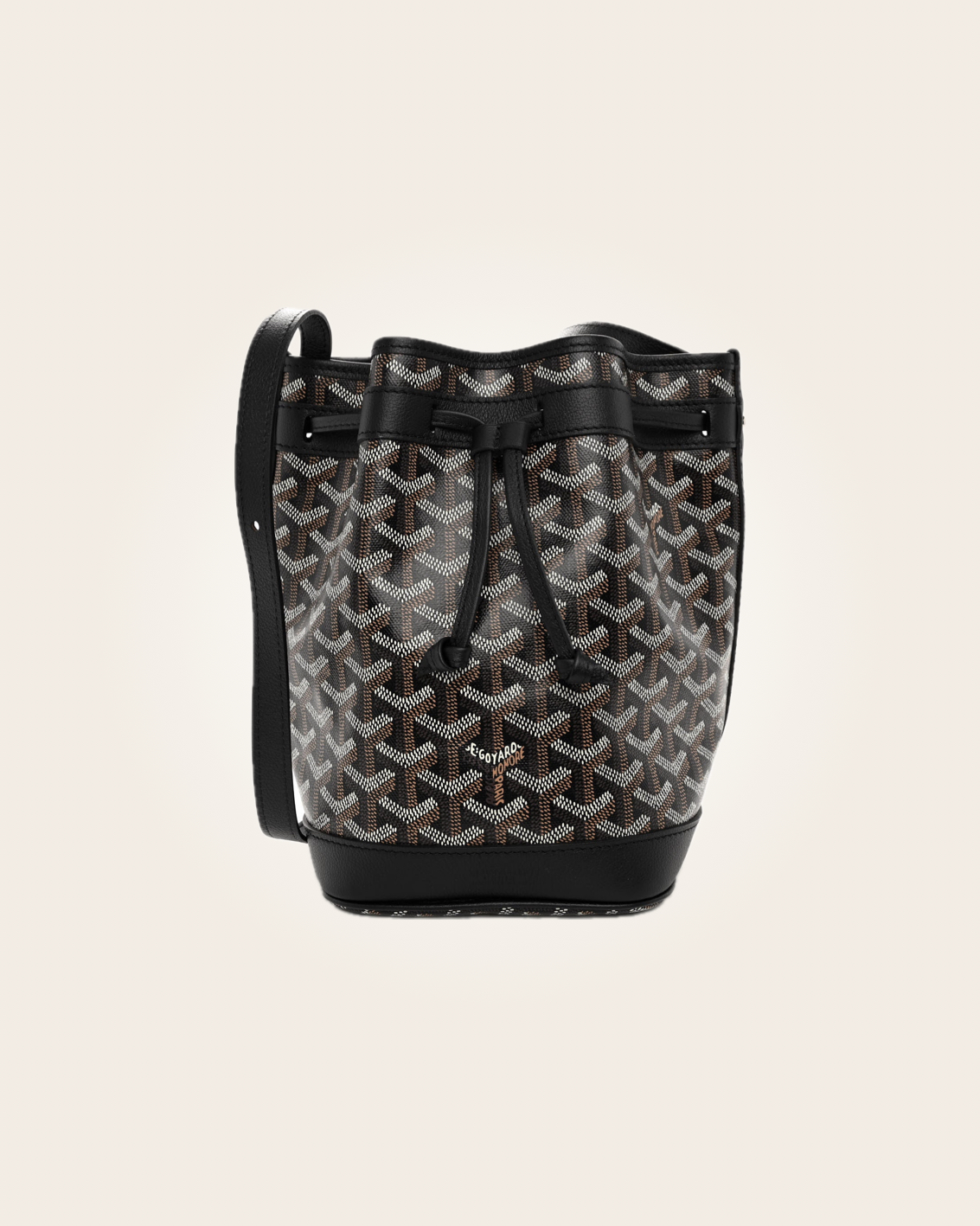 Goyard - Mochila negra con café: imagen 1
