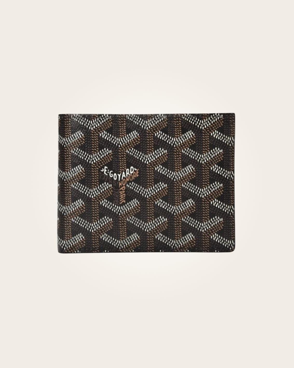 Goyard - Cartera negra con café: imagen 1