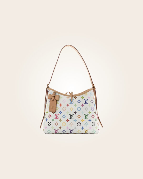 Louis Vuitton - Bolsa blanca con letras de colores