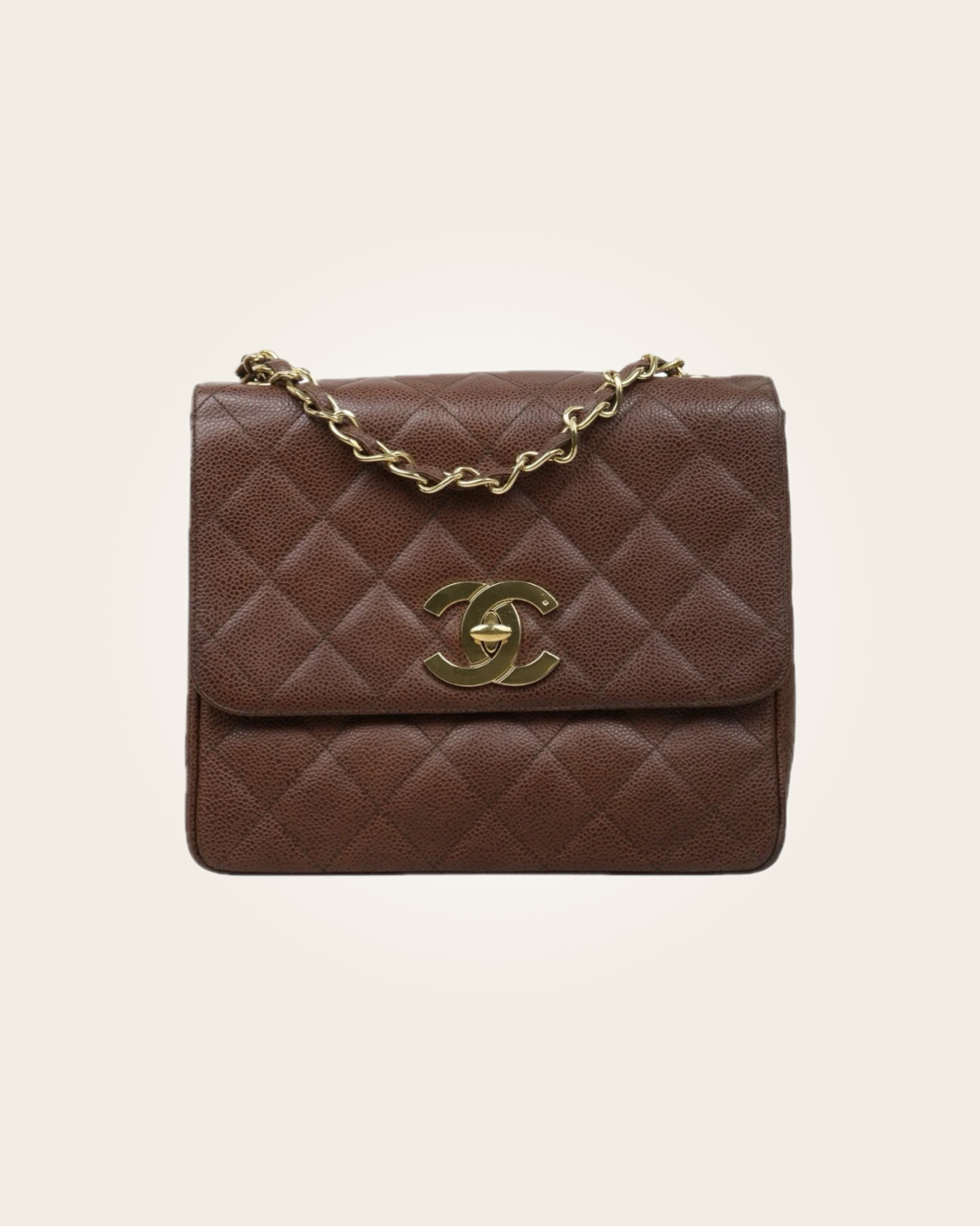Chanel - Bolsa café: imagen 1