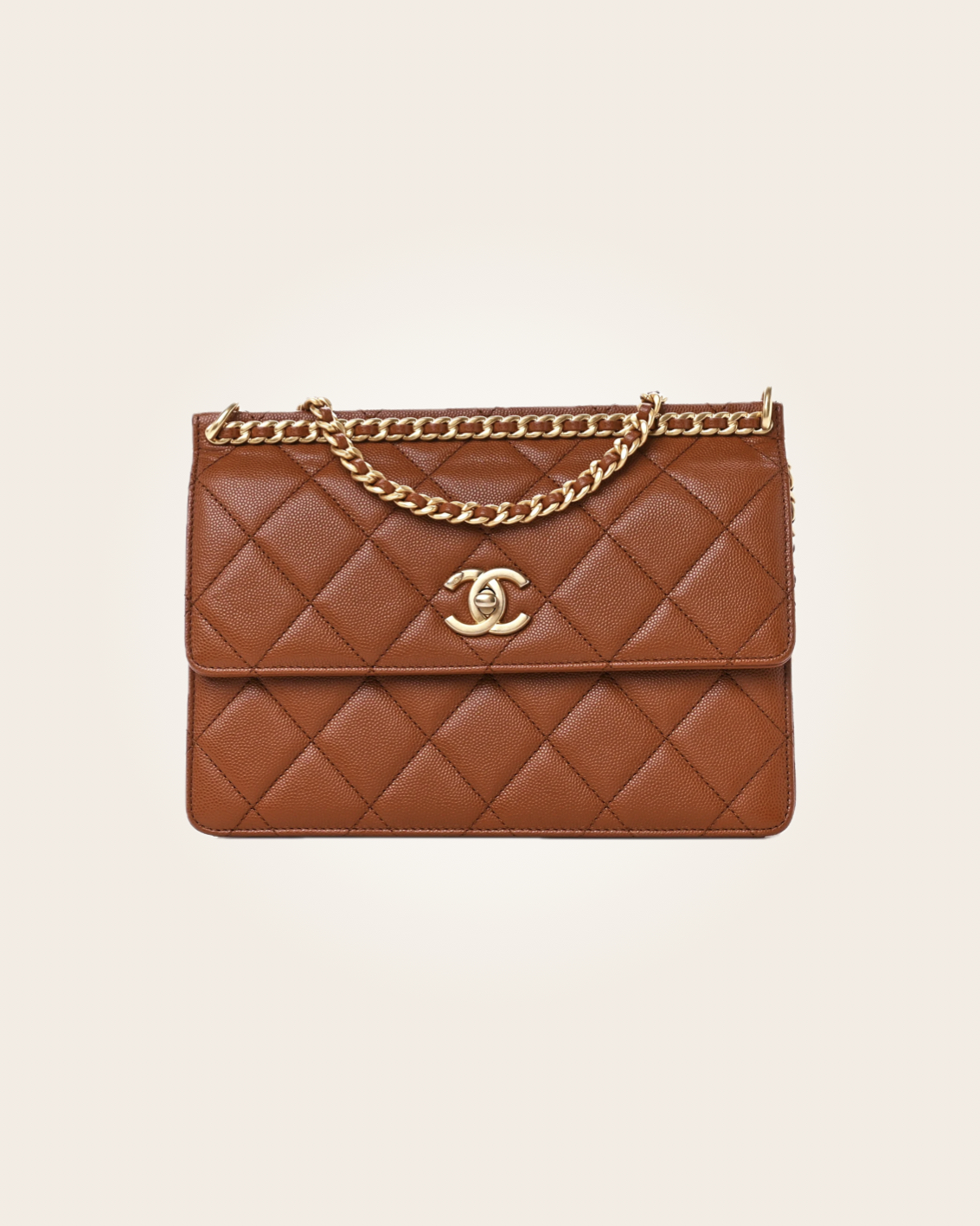 Chanel - Bolsa café: imagen 1